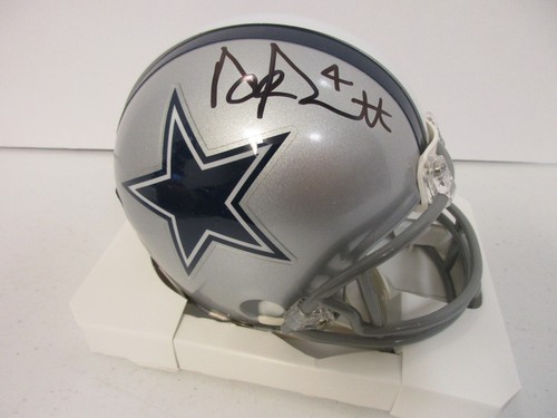 Dak Prescott Signed Autographed Dallas Cowboys Mini Helmet players Hologram