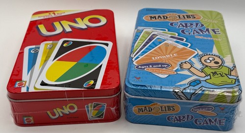 Mad Libs Card Game in Tin And Uno Card Game in Tin Factory Sealed NEW! - Picture 7 of 11