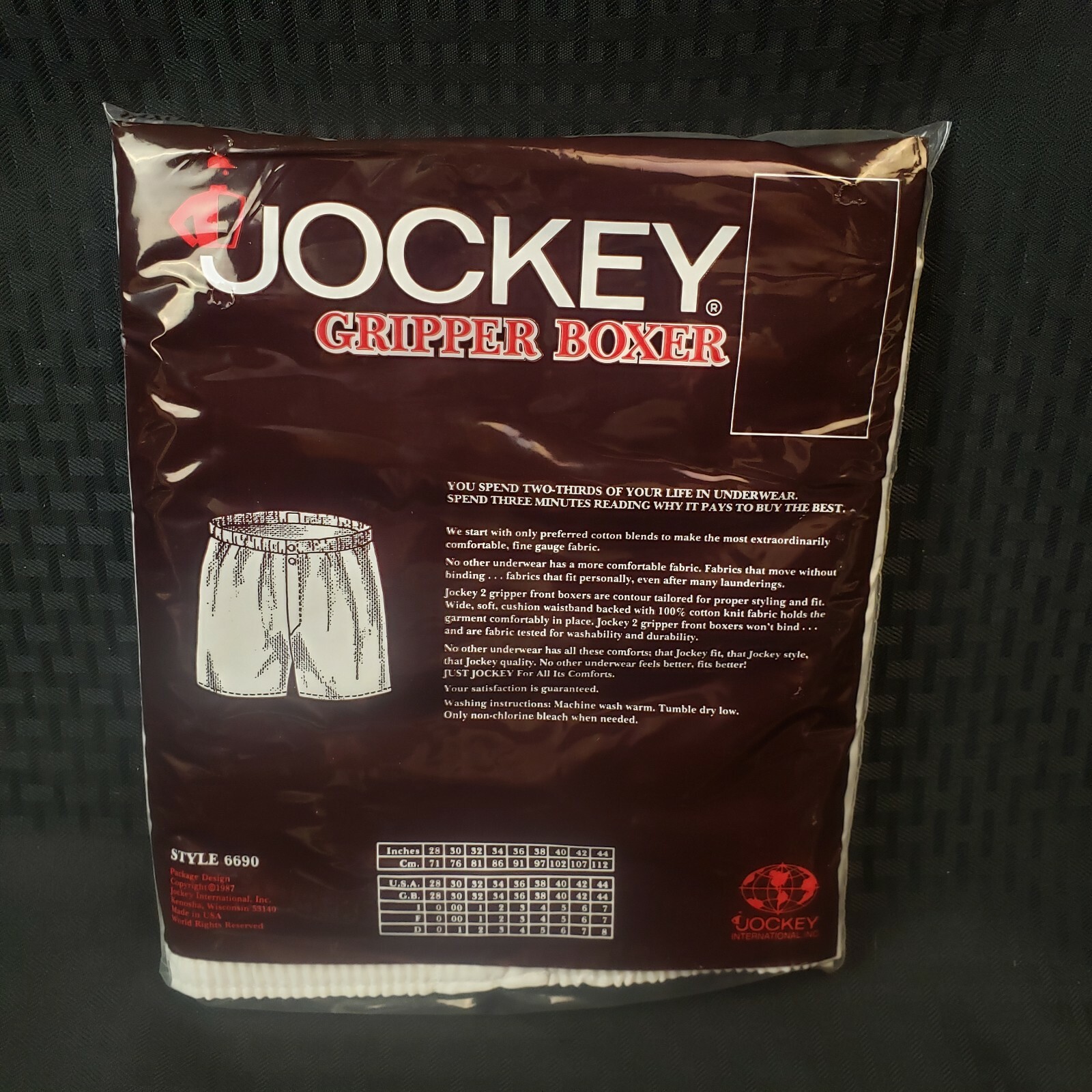 NOS 1987 Jockey Gripper Boxer 2 Pack Size 36 Full Cut | eBay