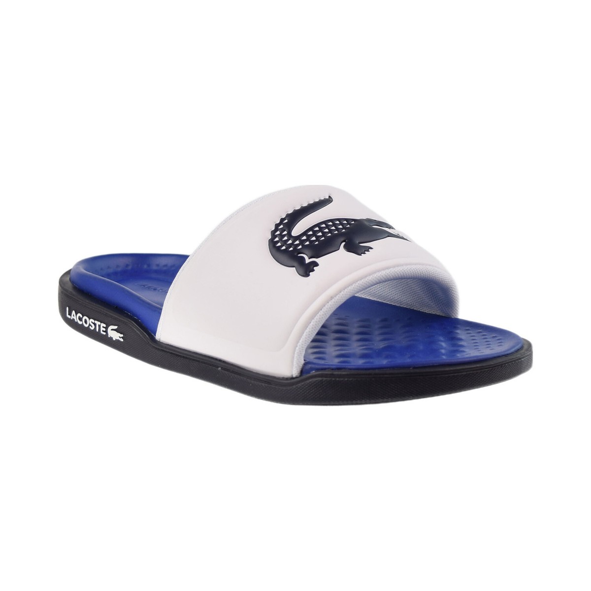 Lacoste Serve Men's Slides White-Navy 745CMA0001-042