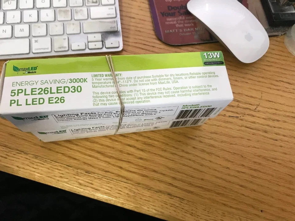 2 MAXLITE 73960 5PLE26LED30 Bulbs - Image 2 of 2