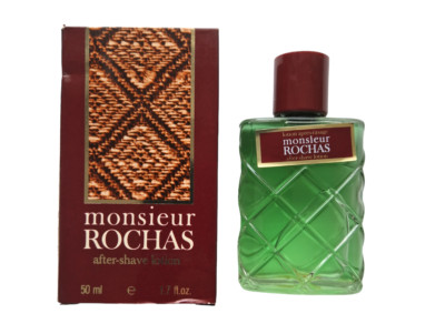 (139,98EUR/100ML) 50ML VINTAGE ROCHAS MONSIEUR AFTER SHAVE LOTION SPLASH NEU OVP