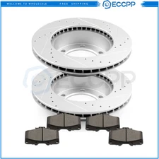 For 95 - 04 Toyota Tacoma SR5 6 Lug Front Brake Rotors And Metallic Pads 297mm