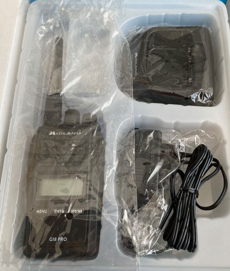 Midland G18 Walkie Talkie Semi-Professionale - IP67, Radio FM, Batteria Ricaricabile