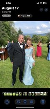 Designer Strapless Evening Gown.