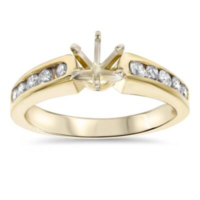 1/2 kt Diamant Halbfassung Verlobungsring Fassung Gold