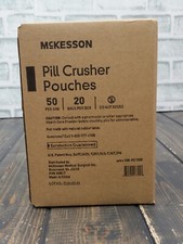 NEW McKESSON Pill Crusher Pouches BOX of 20 BAGS of 50 BAGS Total 1,000 BAGS 