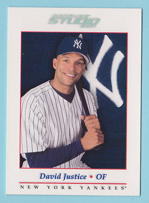 2001 Studio David Justice New York Yankees #106 | eBay
