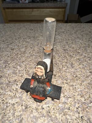 Vintage Cast Iron Egg Timer  Amish Girl Figure -#875 TILLIE