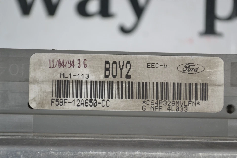 Unidad de control del motor F58F12A650CC FORD Windstar 1995 módulo CEE 1B3 884 B8 Foto 3 de 4