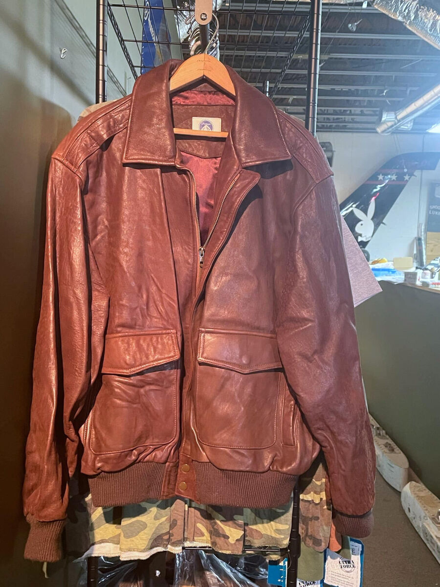 PARAMOUNT FILMS MENS VINTAGE LEATHER A-2 FLIGHT JACKET PARAMOUNT FILMS MENS VINTAGE LEATHER A-2 FLIGHT JACKET