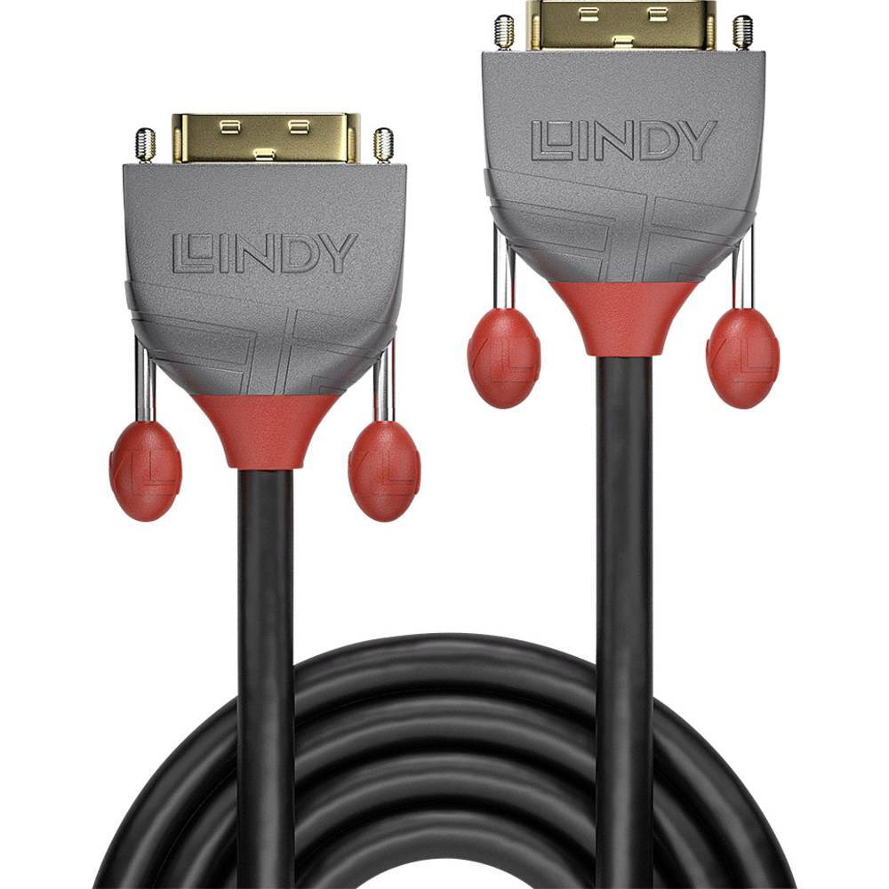 LINDY DVI Anschlusskabel DVI-D 24+1 пол. Штекер, DVI-D 24+1 пол. Штекер 10,00 м