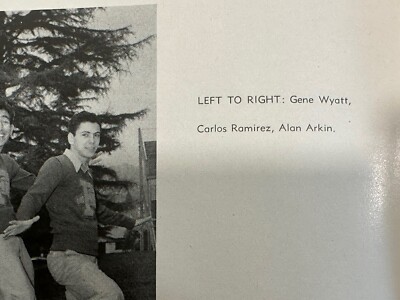 Annuaire Original Ben Franklin High School 1949 – Los Angeles, Signé Par Alan Arkin