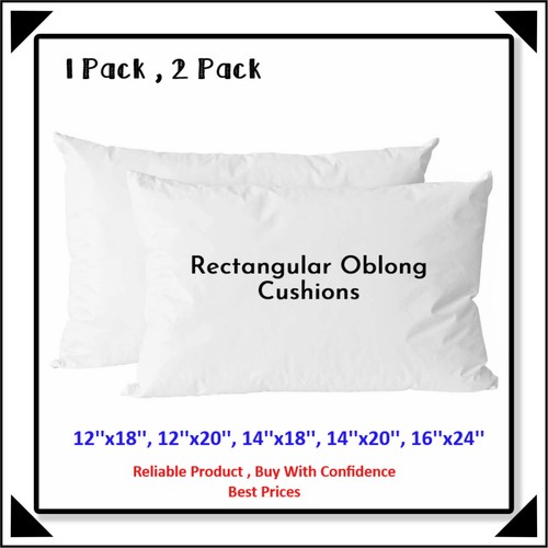 Cushion Pads Rectangular Oblong Hollowfibre Insert Fillers Inners in