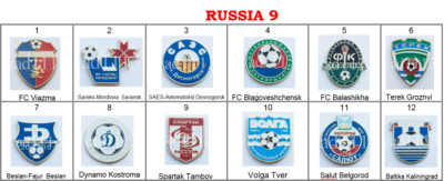 Anstecker Pin: Europäische Fußballvereine - Russland Teil 9 /UEFA/