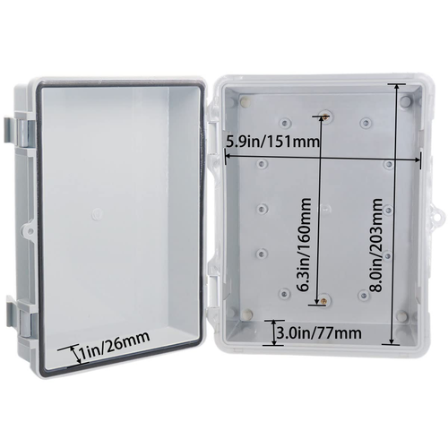 Waterproof Outdoor Box Junction Box Weatherproof IP67 ABS Plastic Enclosure Swi - Picture 4 of 6