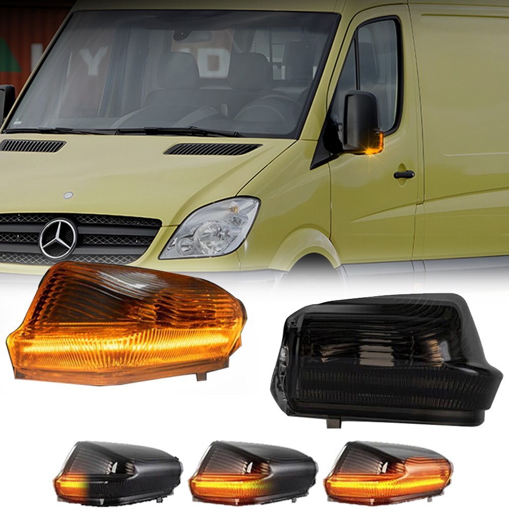 LED Sequential Blinker Side Mirror Light For Mercedes Benz