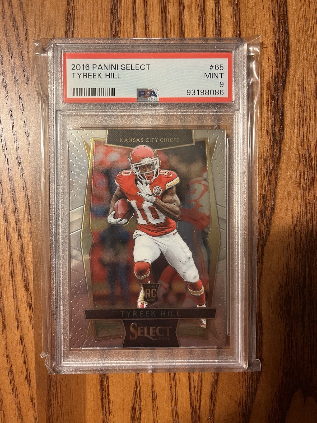 2016 Select Tyreek Hill #65 RC Rookie PSA 9 Chiefs Dolphins