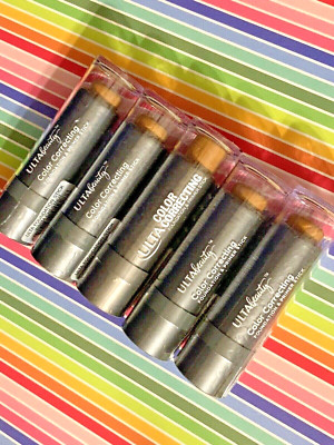 Ulta Beauty LOT OF 5 WARM CHESTNUT Color Correcting Foundation Primer Sticks NEW