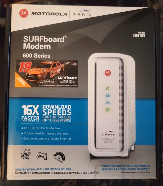 ARRIS Panneaux SURF SB6183 Modem de câble, blanc - Scellé