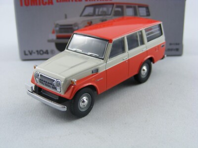 Toyota Landcruiser FJ56V rot/weiss,Tomytec Tomica Limited Vintage LV-104c,1/64