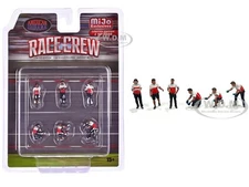 "RACE CREW" 6 PC DIECAST FIGURE SET FOR 1/64 SCALE BY AMERICAN DIORAMA 2405