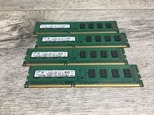 Lot 4 SAMSUNG 1GB 1Rx8 PC3-10600U-09-10-AO M378B2873FHO-CH9 MEMORY RAM A-9