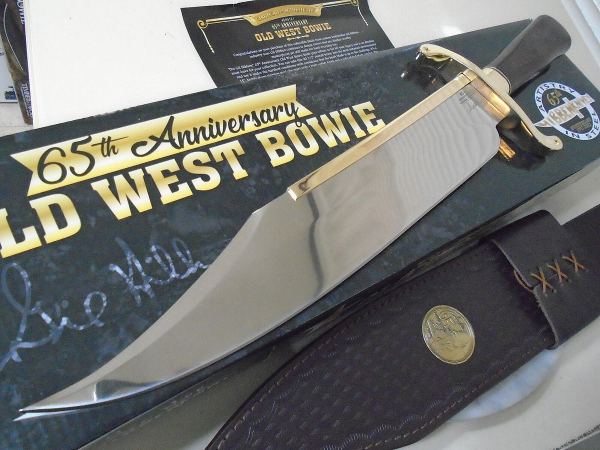 Gil Hibben Limited 65th Anniversary Old West Bowie Knife Leather