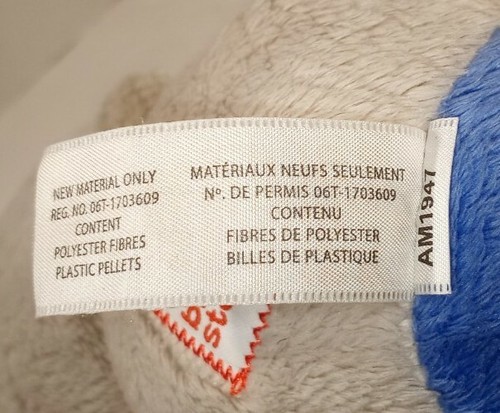 INICIOS BRILLANTES - ETIQUETAS - Juguete bebé de peluche gris elefante amoroso - Imagen 10 de 12
