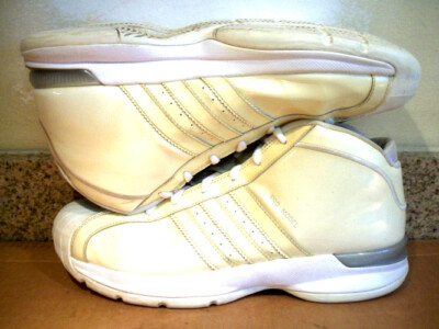 RARE! ADIDAS PRO MODEL WHITE/CREAM HIGH-TOPS G06304 SIZE  display picture 3