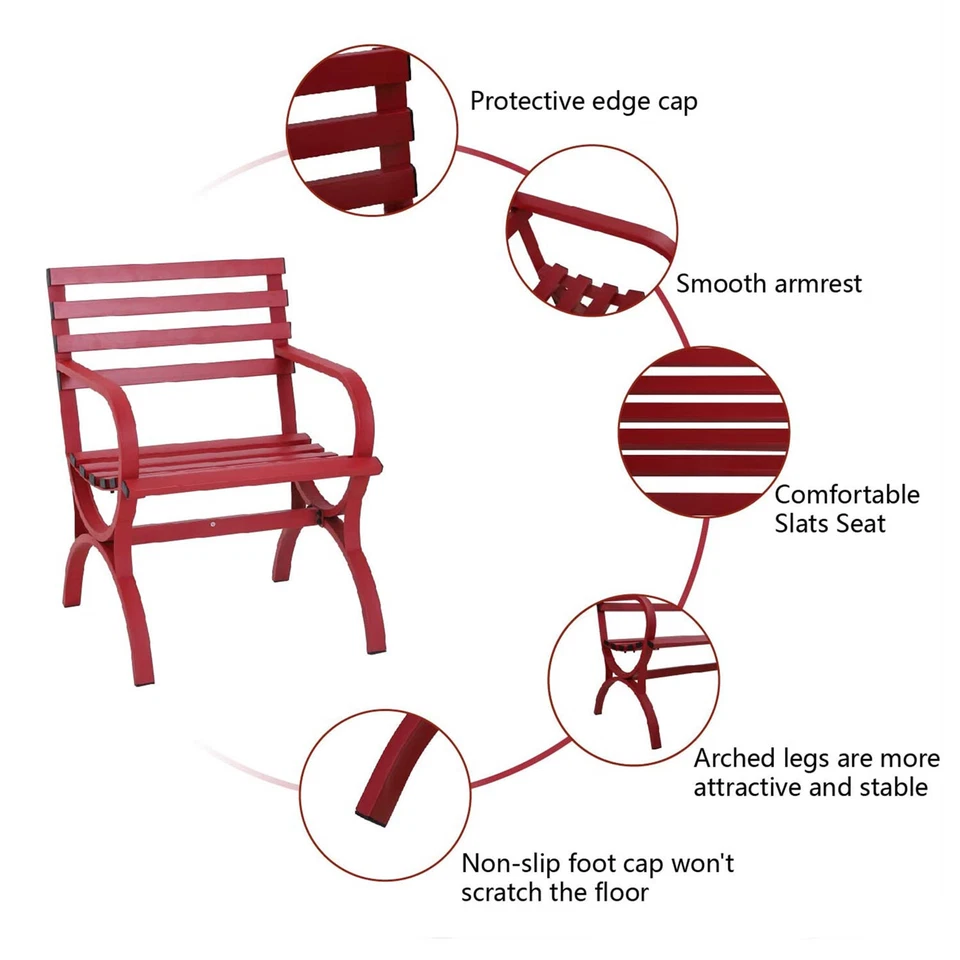 Conjunto de cadeiras de mesa de metal para área externa bistrô pátio 3 peças mesa lateral para jardim - Imagem 2 de 4