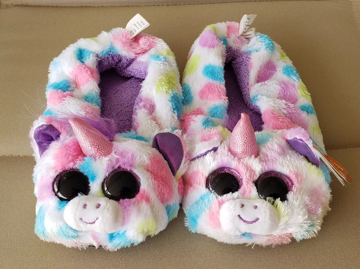 Ty beanie baby unicorn clearance slippers