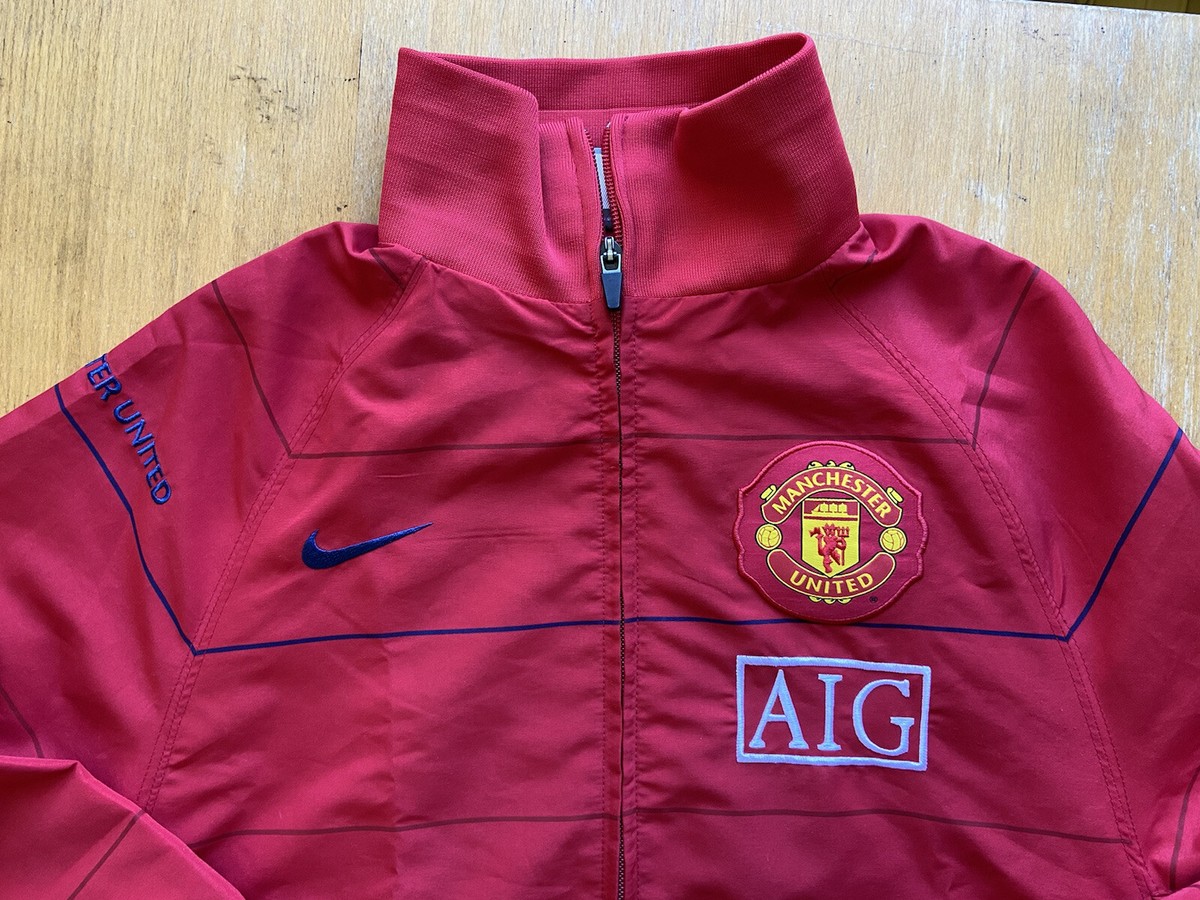 MANCHESTER UNITED 2008 2009 HOME FOOTBALL SOCCER JACKET NIKE