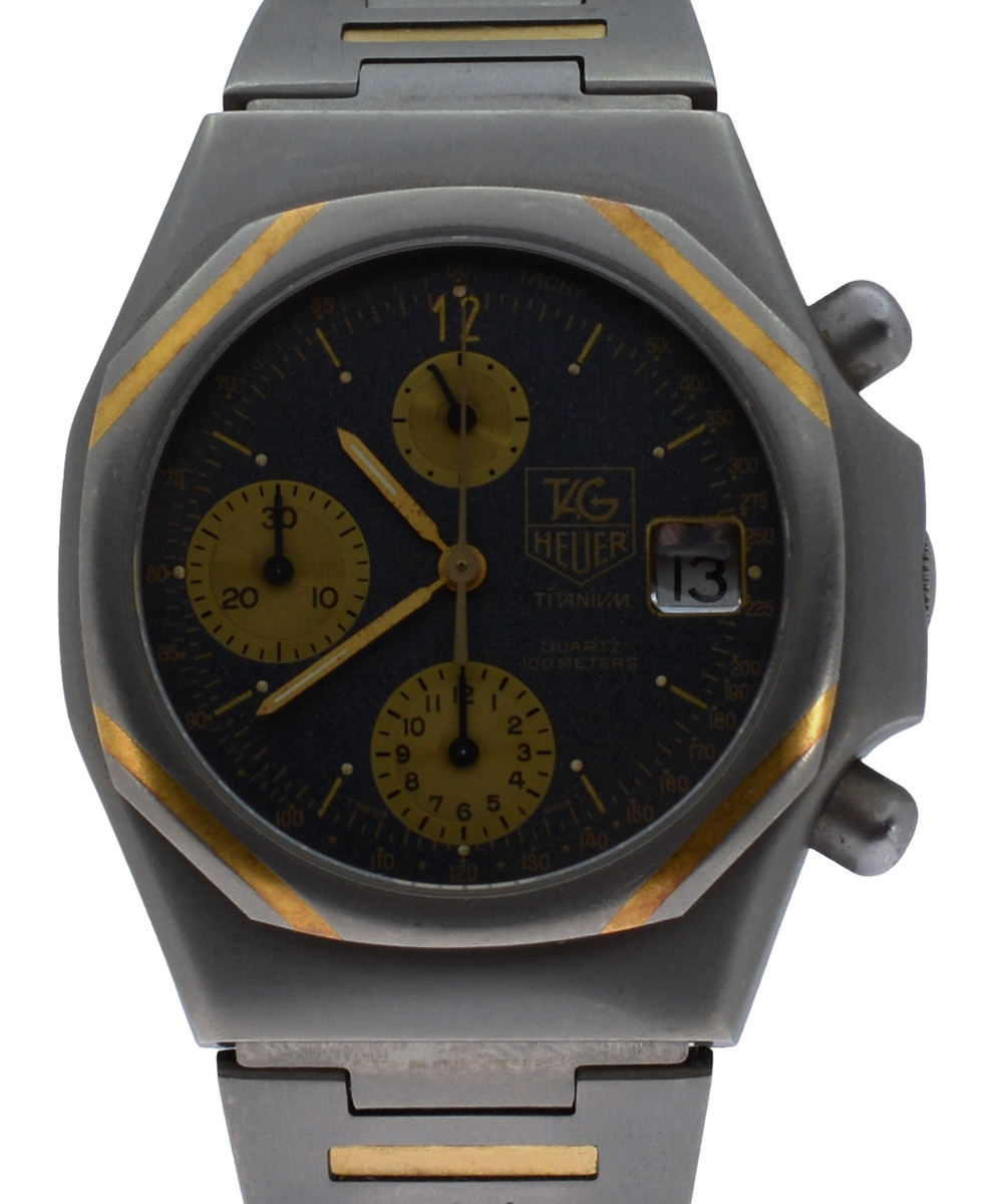 Rare Men's Vintage Tag Heuer Titanium 2000 Series Chronograph