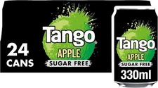 Image of Tango Sugar Free Soft Drink 330ml Cans Pack of 24 Orange Apple Mango Cherry