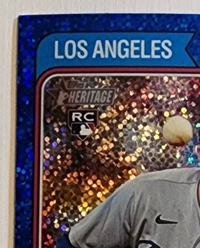 Miguel Vargas/2B Dodgers RC | 2023 blau funkelnder Refraktor Rookie-Karte #694 - Bild 3 von 7