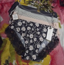 5 NEW ADRIENNE VITTADINI AV3081 5PKBJ GOODBYE PANTY LINES HIPSTER PANTIES S