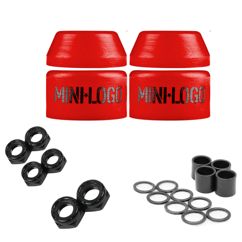 Mini Logo Skateboard Bushings with Dime Bag Axle, Kingpin Nuts and Speed Kit - Picture 14 of 19