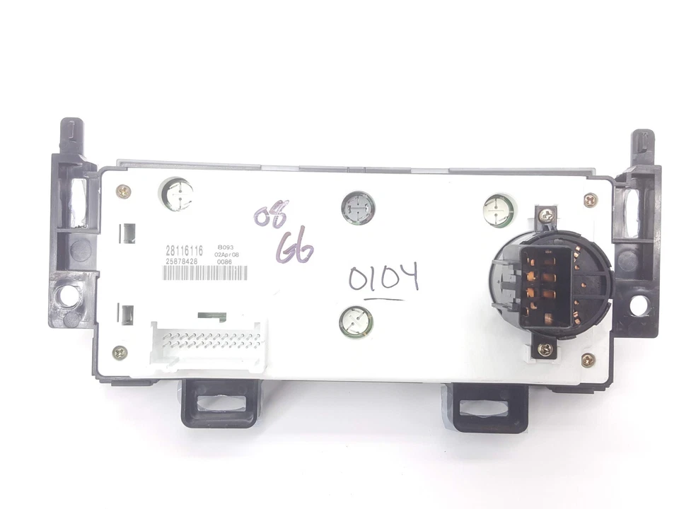 Pontiac G6 2005-2010 OEM climatizador aire acondicionado descongelación unidad HVAC 28116116 28039185 Foto 3 de 4