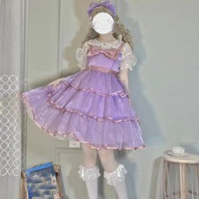 Japanese Lolita Girls JSK Dress A-Line Sweet Summer Cute Dress Costume Party New