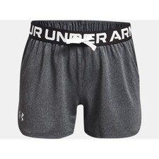 UNDER ARMOUR PLAY UP SHORTS GIRLS Size YXS Gray