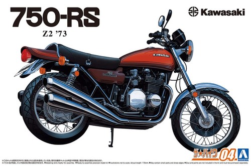 AOSHIMA 1/12 The Bike Series No.4 Kawasaki Z2 750RS 1973 Model Kit new F/S - Picture 18 of 24