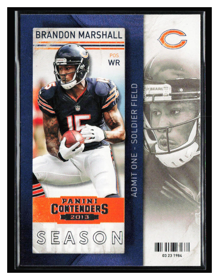2013 Panini Contenders #6 Brandon Marshall
