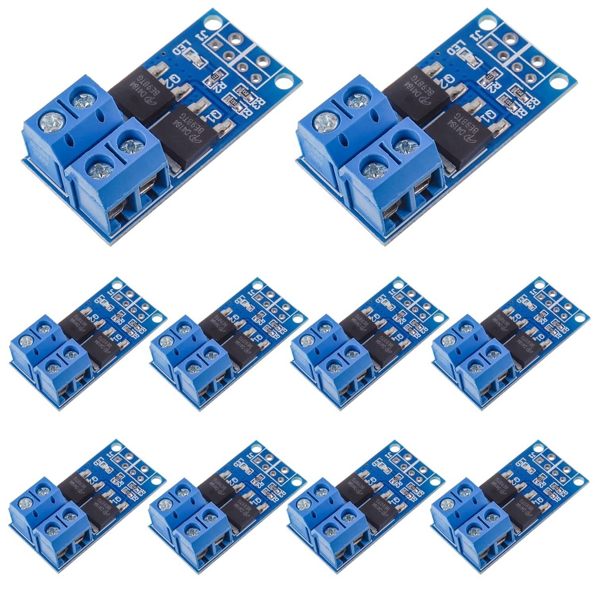 Dual MOSFET Driver DC 5V-36V PWM Regulator 15A 400W Board Module