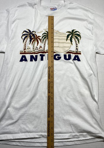 Camiseta Antigua Island Vintage Años 90 Puntada Única Hanes Viaje Hecha en EE. UU. Grande - Imagen 8 de 8