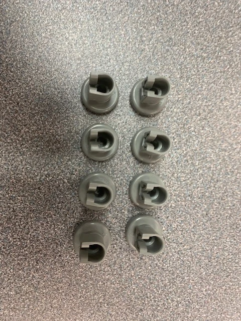 Ruedas de cesta superior e inferior para lavavajillas Zanussi\AEG\Electrolux se adapta a ZDF105 + MÁS Foto 4 de 4