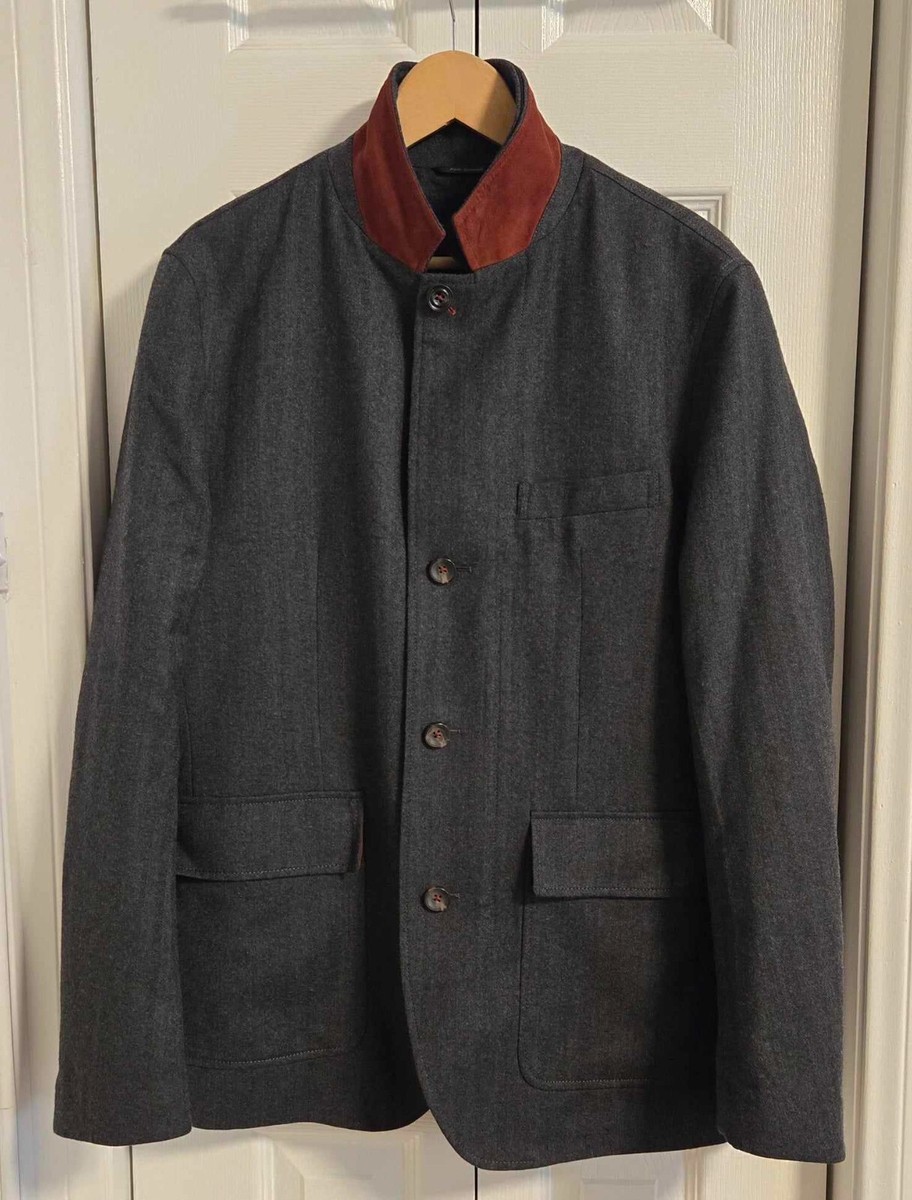 Marco Valentino Abito Sartoriale Milano Wool Jacket Grey