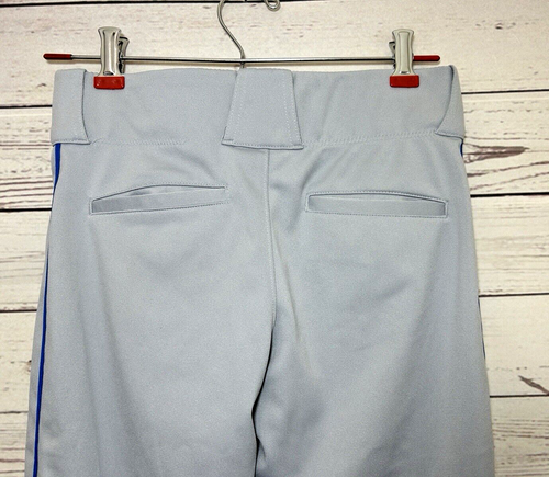 Pantalones de béisbol Nike Team Engineered Youth XL gris azul logotipo a rayas - Imagen 4 de 5