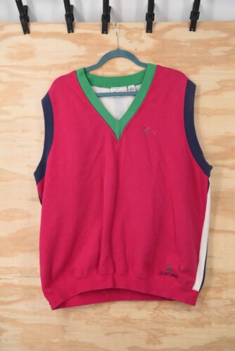 Vintage Greg Norman x Reebok Lions Paw Links RARE!! Fleece Sweater Vest Mens L - Picture 3 of 12