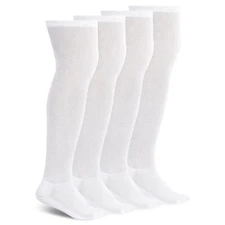4 Pair Women Daibetic Socks Over Knee Non-Binding Circulation Cushioned Socks